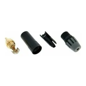 Ficha Conector Rca Macho Metálico Seetronic Mt380