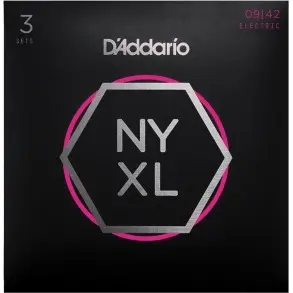 Pack 3 Encordados Daddario New York Xl 09 Para Guitarra Electrica