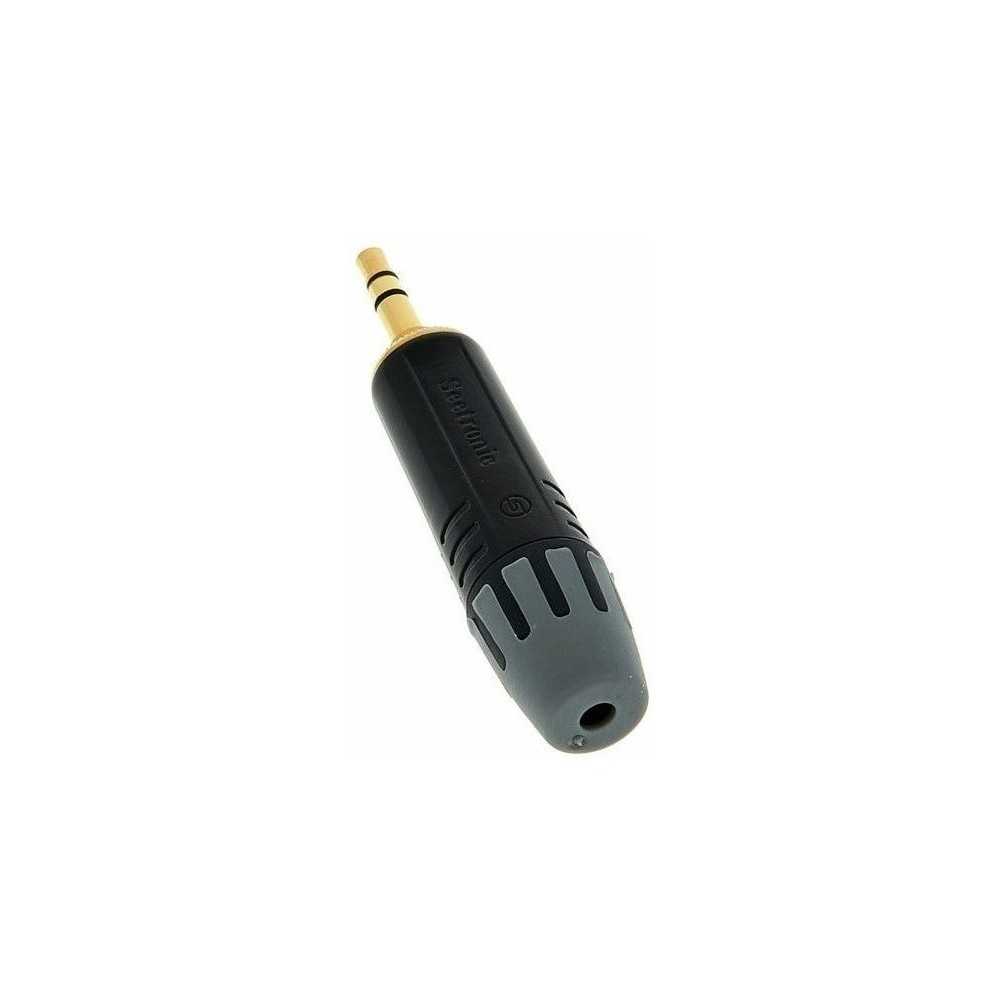 Ficha Seetronic Mtp3c Mini Plug Stereo 35 Metalico (negro)