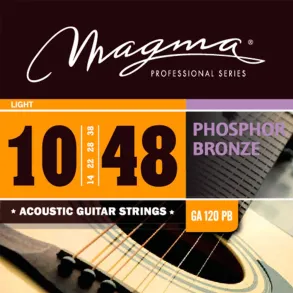 Encordado Guitarra Acustica Magma 010 Ga120pb