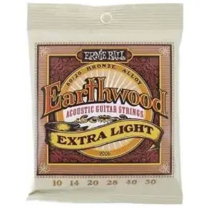 Encordado Para Guitarra Acustica Ernie Ball 010 Earthwood