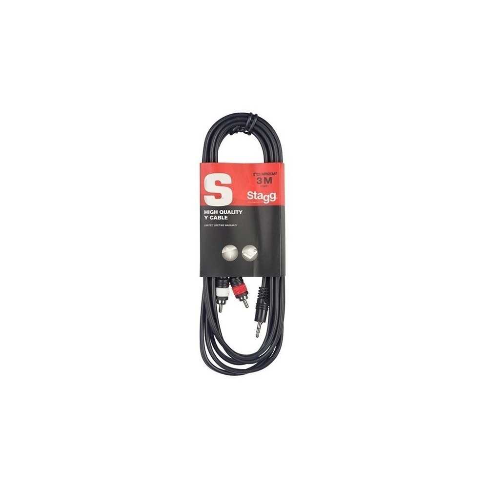 Cable Stagg Rca-miniplug 3mts - Syc3mpsb2cm