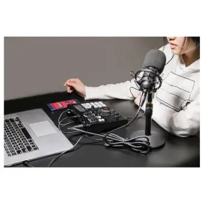 Mixer Usb Consola 2 Canales Xlr Maono Au-am100 Streaminng