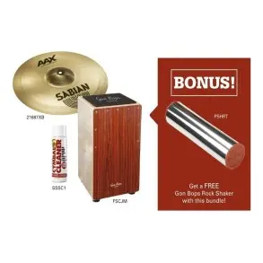 Pack Percusion Cajon Peruano + Platillo + Accesorios