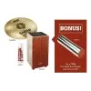 Pack Percusion Cajon Peruano + Platillo + Accesorios
