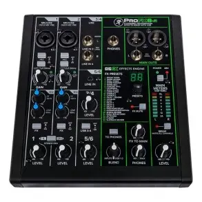 Mixer 6 Canales Mackie Profx6v3 Con Usb y Efectos