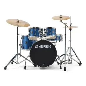 Bateria 5 Cuerpos Sonor Aqx Stage Con Fierros AQXSTAGEBOS