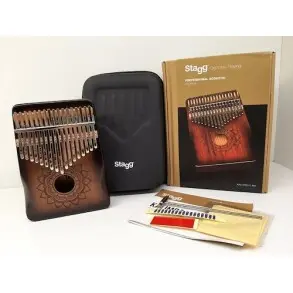 Kalimba 17 Notas Stagg Profesional Caoba Con Estuche