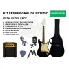 Pack Guitarra Electrica Stratocaster Amplificador Stagg Pro PACKSES30BK