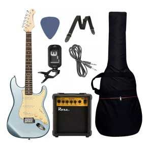 Pack Guitarra Electrica Stratocaster Amplificador Stagg Pro PACKSES30IBM