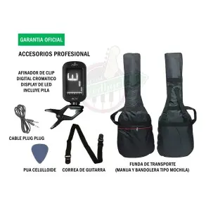 Pack Guitarra Electrica Stratocaster Amplificador Stagg Pro PACKSES30IBM
