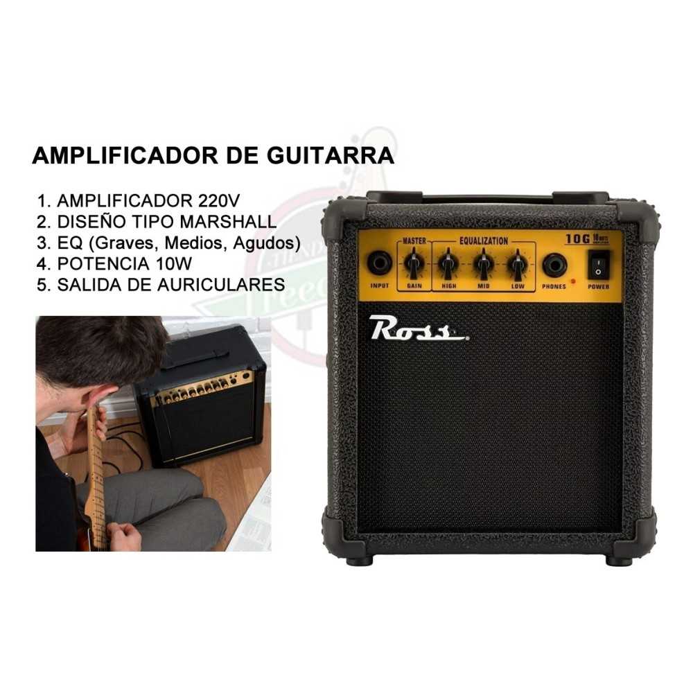 Pack Guitarra Electrica Telecaster Amplificador Stagg Pro PACKSETPLUSBK