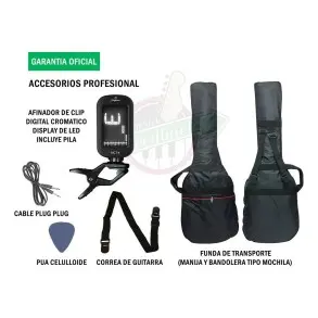 Pack Guitarra Electrica Telecaster Amplificador Stagg Pro PACKSETPLUSNAT