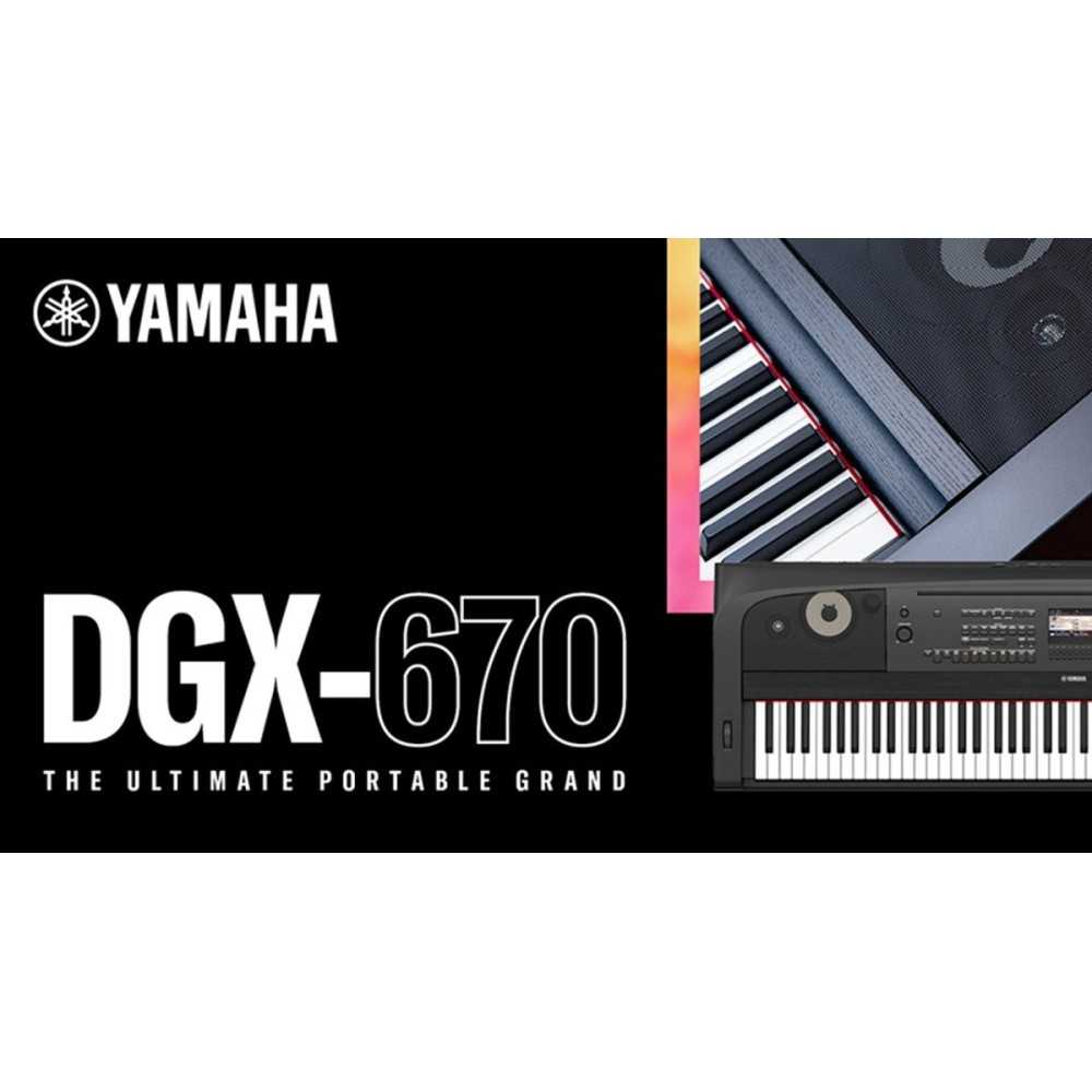 Piano Yamaha Dgx670 88 Teclas Arranger Con Bluetooth