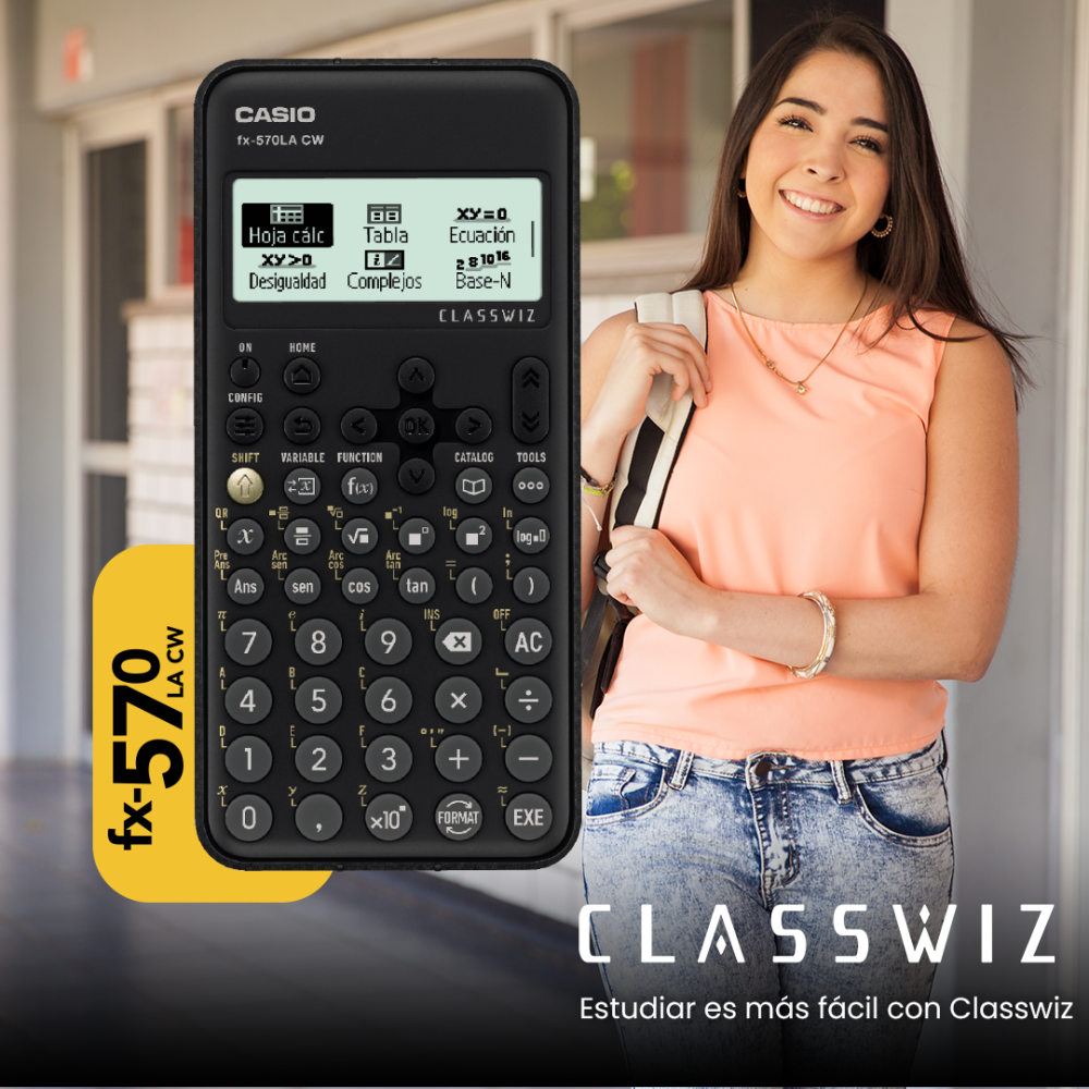 Casio FX 570LACW Calculadora Cientifica 552 Funciones Codigo QR Classwiz