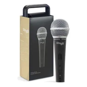 Microfono Dinámico Stagg Sdm50 Cardioide Con Cable XLR/XLR + Estuche
