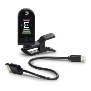 Afinador Cromatico Clip Pinza D'addario Recargable Por Usb