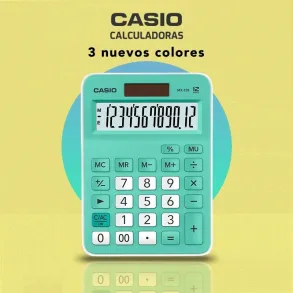 Calculadora Pantalla Grande Escritorio Casio Mx-12b Solar MX-12B-GN