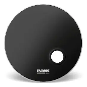 Pack Parche Bombo Evans Emad 22 Pulgadas Transparente Negro EBP-22EMADSYD