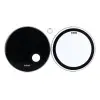Pack Parche Bombo Evans Emad 22 Pulgadas Transparente Negro EBP-22EMADSYS