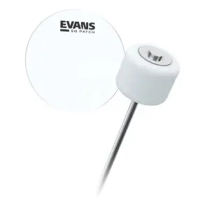Pack Parche Bombo Evans Emad 22 Pulgadas Transparente Negro EBP-22EMADSYS
