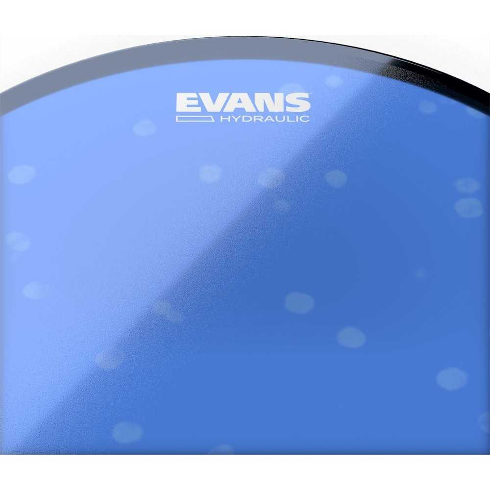 Set De Parches Evans Hidraulicos Transparente Azul Tom Pack