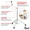 Soporte de platillo Pearl Curvo B-1030C super reforzado gama alta