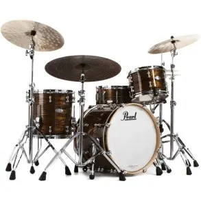 Bateria Pearl Master Maple Complete 3 Cuerpos Bronze Oyster