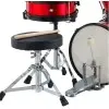 Bateria Para Niños Stagg 3 Cuerpos 12" Platillos Banqueta y Palillos Color Rojo