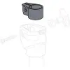 Buje para la parte inferior de soporte linea 900 Pearl PL-008 H