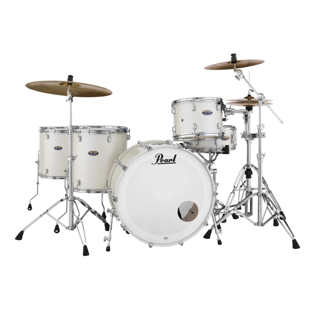 Bateria Pearl Decade Maple 4 Cuerpos White Satin pearl