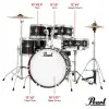 Bateria Pearl para Niño Roadshow Junior 5 Cuerpos Fierros + Platillos Color Negro