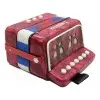 Acordeon Para Niños J. Meister 2 Bajos 7 Botones MC103WRD