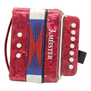 Acordeon Para Niños J. Meister 2 Bajos 7 Botones MC103WRD
