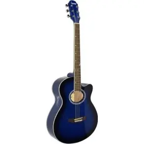Guitarra Acustica Tipo Apx Leonard Con Corte Cuerdas Acero LA267BL