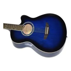 Guitarra Acustica Tipo Apx Leonard Con Corte Cuerdas Acero LA267BL