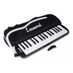 Melodica 32 Teclas Leoanrd Con Funda Boquillas Desmontables M32ABK