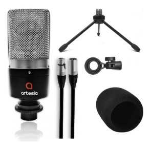 Kit Grabacion Home Studio Placa Microfonos Auriculares Pack Bateria