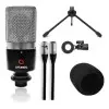 Kit Grabacion Home Studio Placa Microfonos Auriculares Pack Bateria