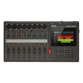 Grabadora Multipista ZOOM R20 16 Pistas DAW 8 XLR/TRS USB - Slot SD