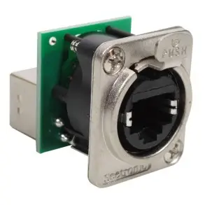 Jack Seetronic SE8FDP Ethernet RJ45 Para Chasis Con Traba