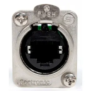 Jack Seetronic SE8FDP Ethernet RJ45 Para Chasis Con Traba