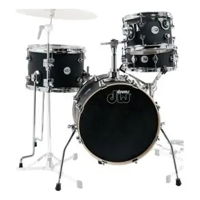 Bateria Dw Mini Pro Black 4 Cuerpos Bombo 16