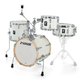 Bateria Sonor Aq2 Safari 4 Cuerpos 16-10-13 Redo 12x5 Blanca