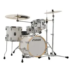 Bateria Sonor Aq2 Safari 4 Cuerpos 16-10-13 Redo 12x5 Blanca
