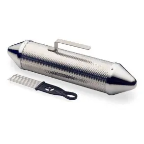 Guiro Stagg Gusm15 Torpedo Metal C/ Peine Raspador Percusion