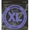 Encordado Daddario Ecg24 Chrome Flatwound Jazz Light 011-050