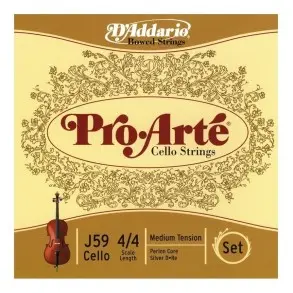Encordado Cello Daddario 4/4 Proarte Tension Media
