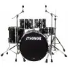 Bateria Sonor Aq1 Studio 5 Cuerpos Con Fierros Black
