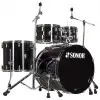 Bateria Sonor Aq1 Studio 5 Cuerpos Con Fierros Black